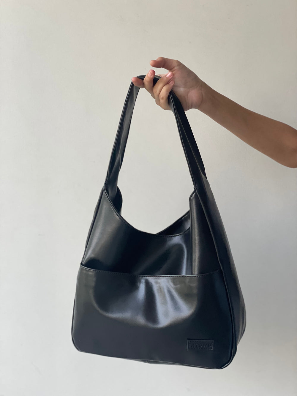 Black Hobo Tote Bag