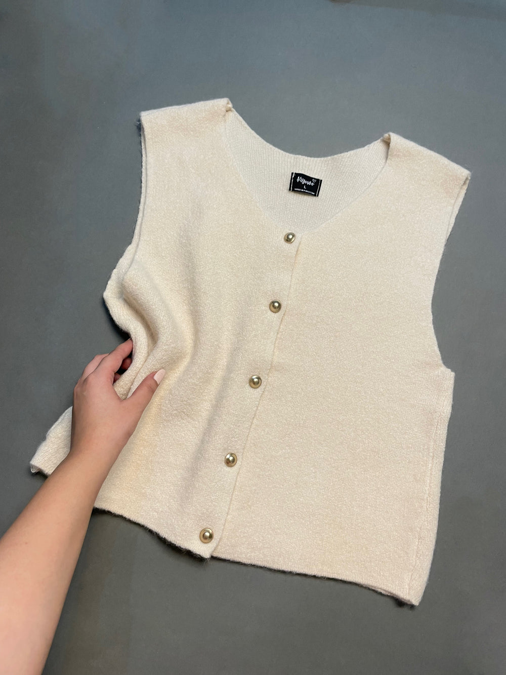 Fuzzy Woollen Sweater Vest