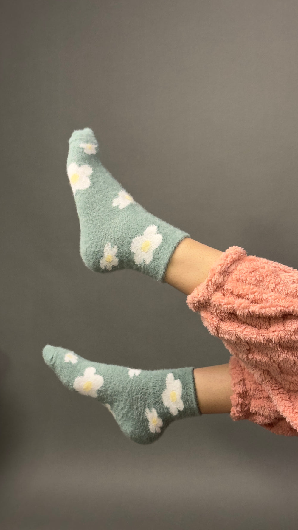 Pastel Fuzzy Woollen Socks