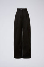 Load image into Gallery viewer, Black Wide-leg Academia Tailored Pants
