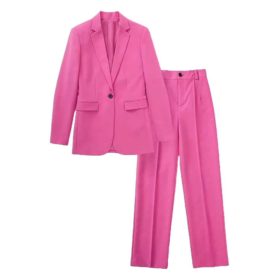 Pink Barbie Blazer Pants Set