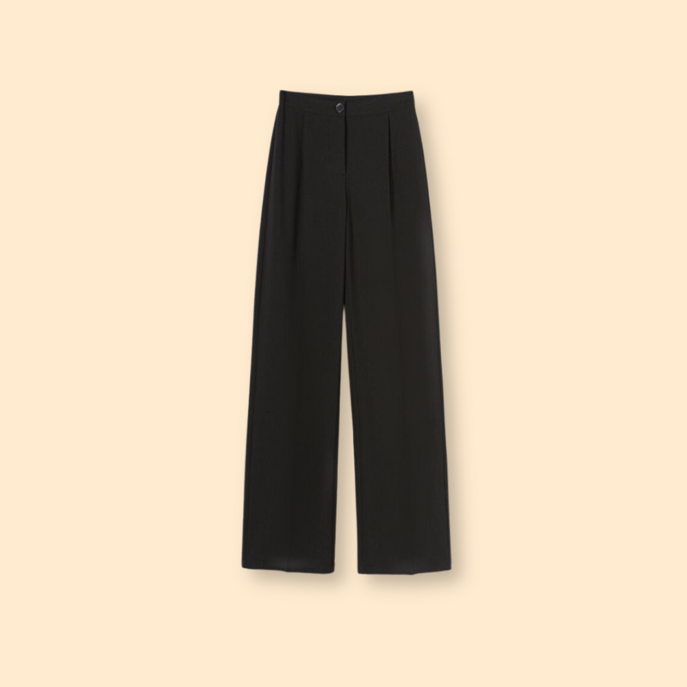 Black Curvy Plus Academia Tailored Pants
