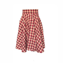 Load image into Gallery viewer, Plaid High-waisted Midi Skirt
