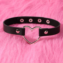 Load image into Gallery viewer, Adjustable E-Girl Heart Choker
