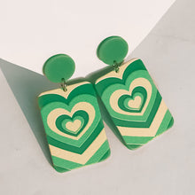 Load image into Gallery viewer, In Love Heart Pattern Earrings
