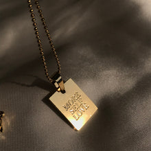 Load image into Gallery viewer, MORE SELF LOVE Stainless Steel Gold Plated Pendant
