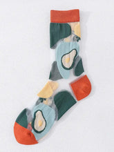 Load image into Gallery viewer, Avocado Pattern Sheer Socks
