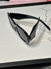 Load image into Gallery viewer, Geometric Cut Black Tinted Sunnies
