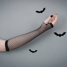 Load image into Gallery viewer, Fishnet Goth Arm Sleeves
